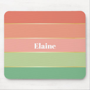 Tapis De Souris Orange Vert Couleur Été Personnalisé Blocage Bande