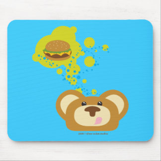 Tapis De Souris orbiebear avec l'hamburger de fromage