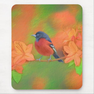 Tapis De Souris Orchard Oriole Songbird Peinture Oiseau original