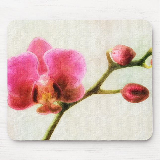 Tapis De Souris Orchidée rose (Devant)