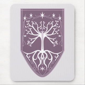 Tapis De Souris "Ordre crête d'arbre blanc"