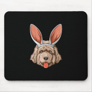 Tapis De Souris Oreilles de lapin de pâques de Newfie   cadeau de 