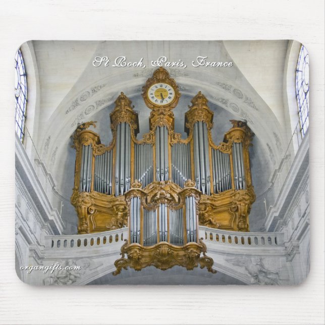 Tapis De Souris Organe de tuyau de St Roch (Devant)