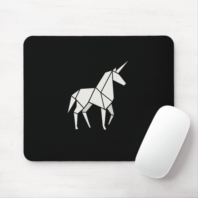 Tapis De Souris ORIGAMI UNICORN Mousepad (Avec souris)
