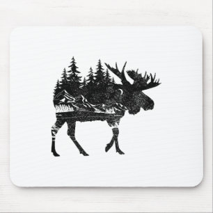 Tapis De Souris Orignal Nature Alaska Randonnée Pêche Camping Chas