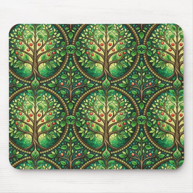 Tapis De Souris Ornate mousepad design featuring a repeating  (Devant)