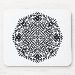Tapis De Souris Ornement rond de mandala