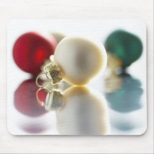 Tapis De Souris Ornements d'arbre colorés