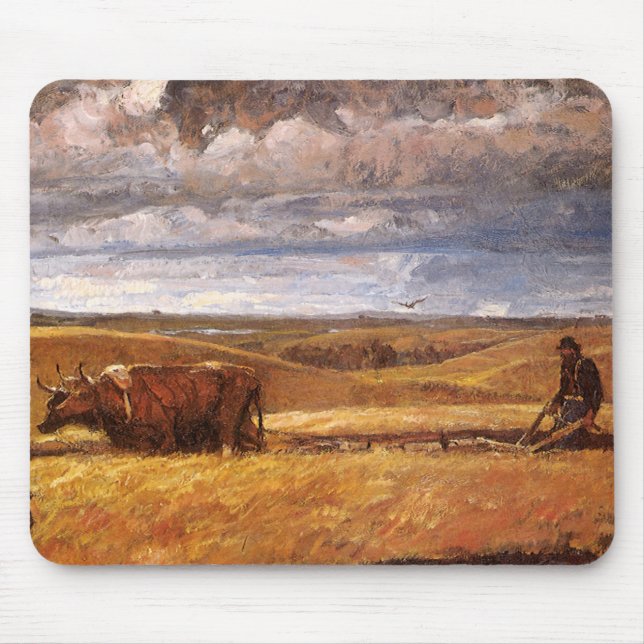 Tapis De Souris Os de bison coulés sous Harvey Thomas Dunn (Devant)