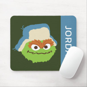 Tapis De Souris Oscar le Grouch Visage de la Forêt   Ajoutez Votre