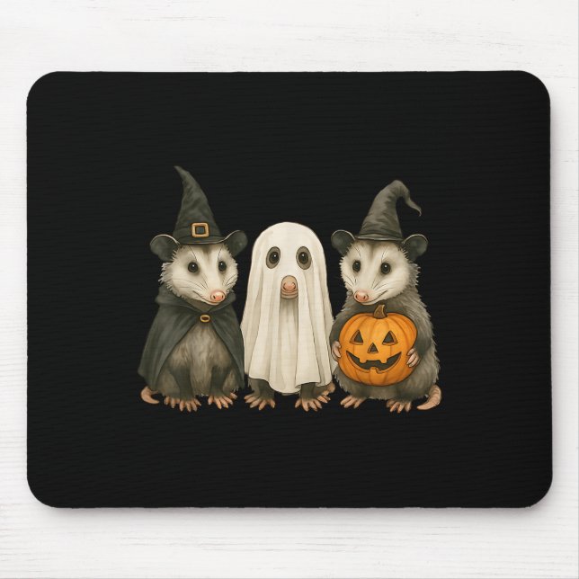 Tapis De Souris Ossum Halloween Ssum Witch Ghost Pumpkin  (Devant)