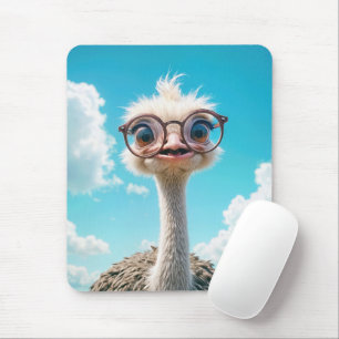 Tapis De Souris Ostrich porte de grosses lunettes