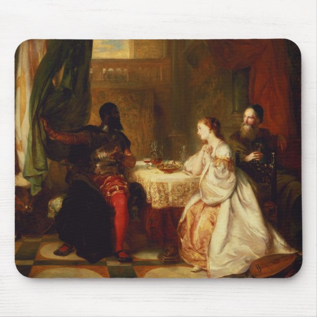 Tapis De Souris Othello rapportant ses aventures à Desdemona (Devant)