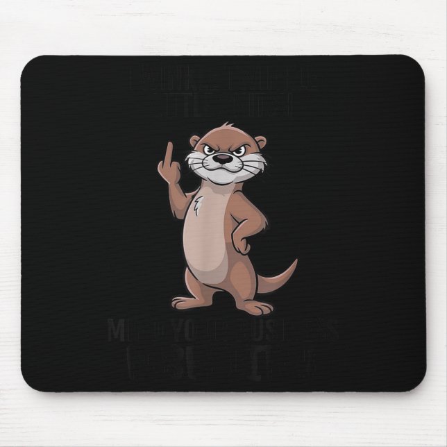 Tapis De Souris Otter Twinkle Little Snitch Mind Your Business Nos (Devant)