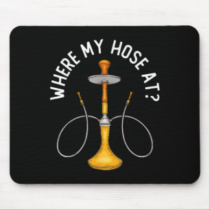 Tapis De Souris Où Ma Hotte À Funny Hookah Fumer De La Shisha Fumé