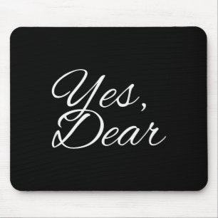 Tapis De Souris Oui cher mon Valentin mon seul et unique je t'aime