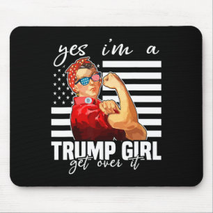 Tapis De Souris Oui, je suis une fille de Trump, partez-en Trump 2