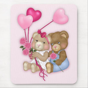 Tapis De Souris Ours amoureux