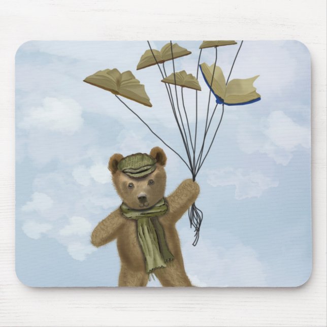 Tapis De Souris Ours avec papillons du livre 2 (Devant)