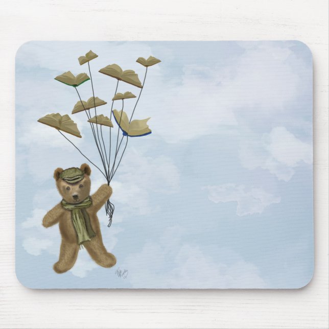 Tapis De Souris Ours avec papillons du livre 3 (Devant)