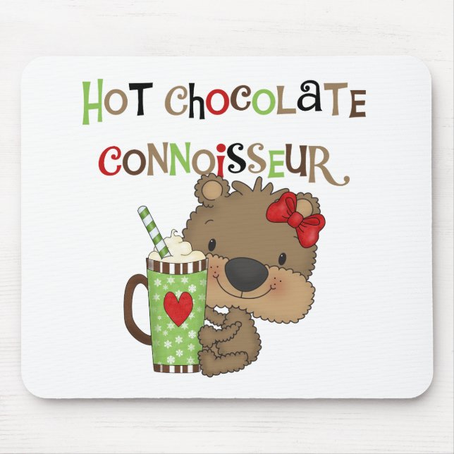 Tapis De Souris Ours chaud de fille de ChocolateConoisseur (Devant)