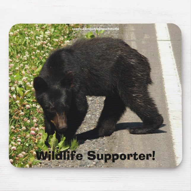 Tapis De Souris Ours de la faune Amoureux des animaux Design (Devant)