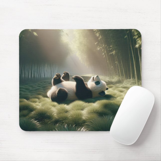 Tapis De Souris Ours De Panda Sous Le Soleil (Avec souris)