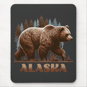 Tapis De Souris Ours grizzli de l'Alaska