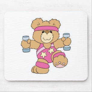 Tapis De Souris Ours mignon de remise en forme par l'exercice
