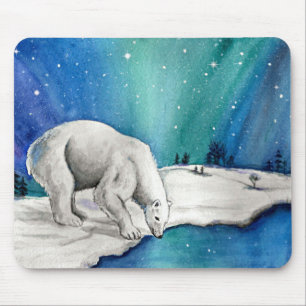 Tapis De Souris Ours polaire auroral