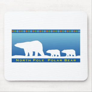Tapis De Souris Ours polaire sur glace