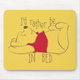 Tapis De Souris Ourson  Je préfère être au lit