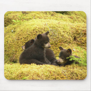 Tapis de souris Oursons d'ours noir