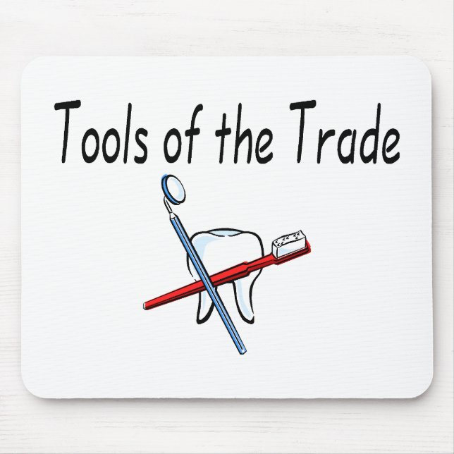 Tapis De Souris Outils de dentiste du commerce (Devant)