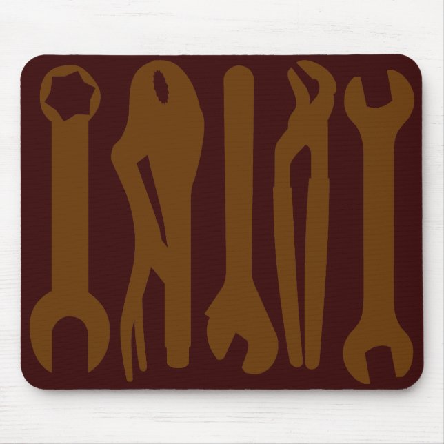 Tapis De Souris Outils - Nuances de Brown (Devant)