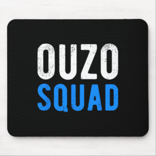 Tapis De Souris Ouzo Squad Amusant Ouzo Grec Pâques Cinco De Mayo 