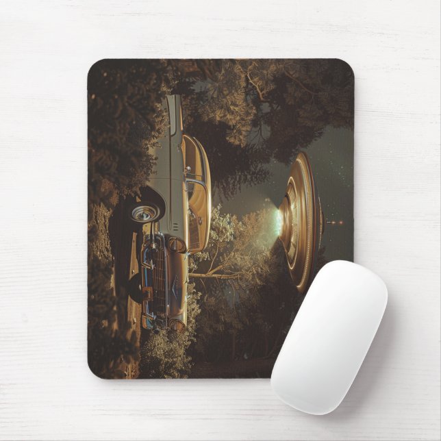 Tapis De Souris OVNI et Stanley's 1956 BelAir (Avec souris)