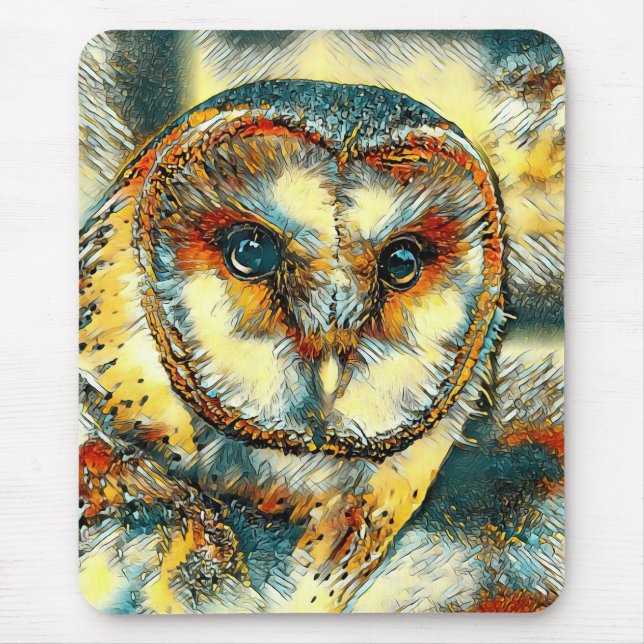 Tapis De Souris Owl_Art_Animal_010 (Devant)