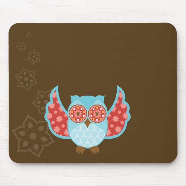 Tapis De Souris OwlBoheme Mousepad bleu (Devant)
