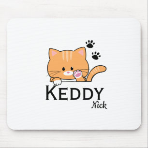 Tapis De Souris Oyen le chat mignon (nom personnalisé)