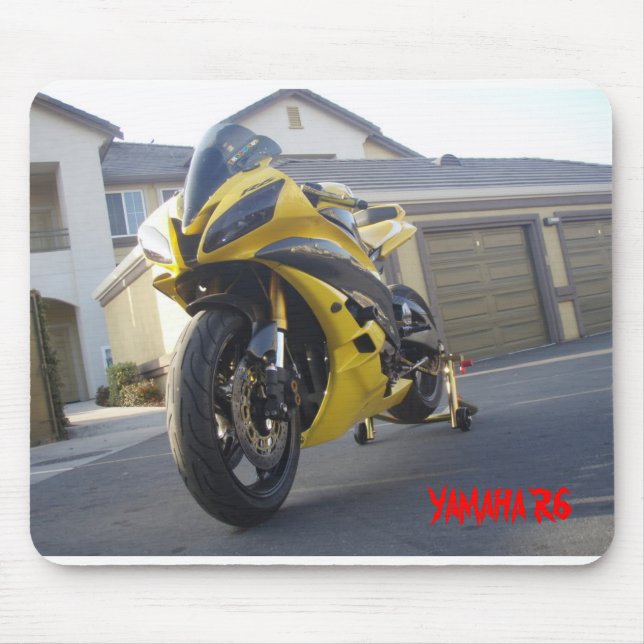 TAPIS DE SOURIS P1170317, YAMAHA R6 (Devant)
