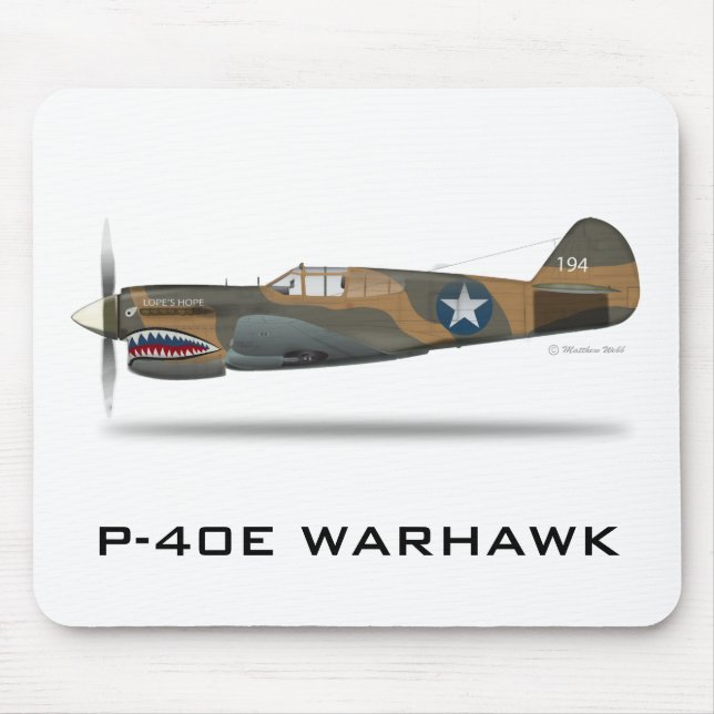 TAPIS DE SOURIS P-40E WARHAWK (Devant)
