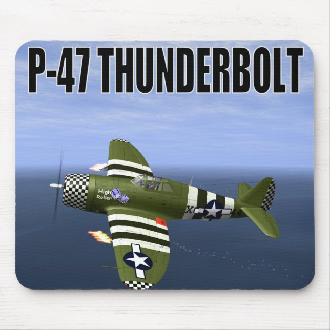 Tapis De Souris P-47 COUP DE FOUDRE Mousepad (Devant)