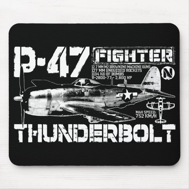 Tapis De Souris P-47 Thunderbolt (Devant)