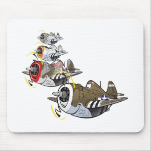 Tapis De Souris P-47 tonnerre en formation