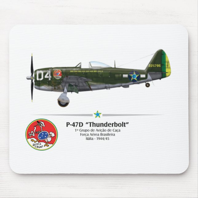 Tapis De Souris P-47D Thunderbolt - Assied le Foret - FAB (Devant)