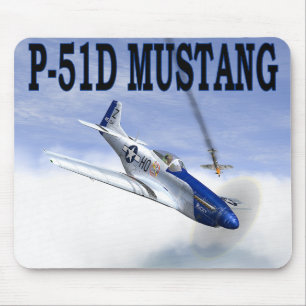 Tapis De Souris P-51 contre BF109 MOUSEPAD