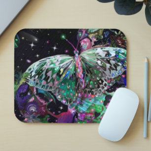 Tapis De Souris Pad de souris à papillon Green Hope