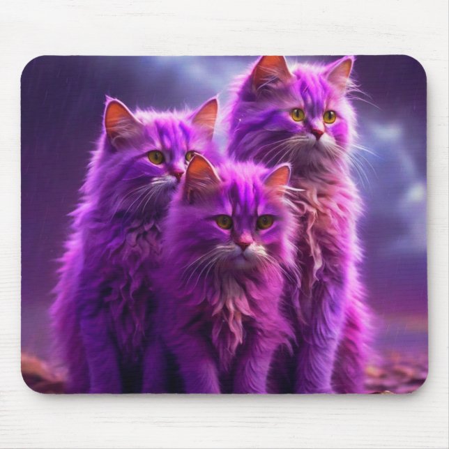 Tapis De Souris Pad de souris de chat - Cadeau parfait pour Amoure (Devant)