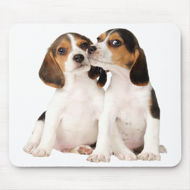 Tapis De Souris Pad de souris de Chien Beagle d'amour (Devant)